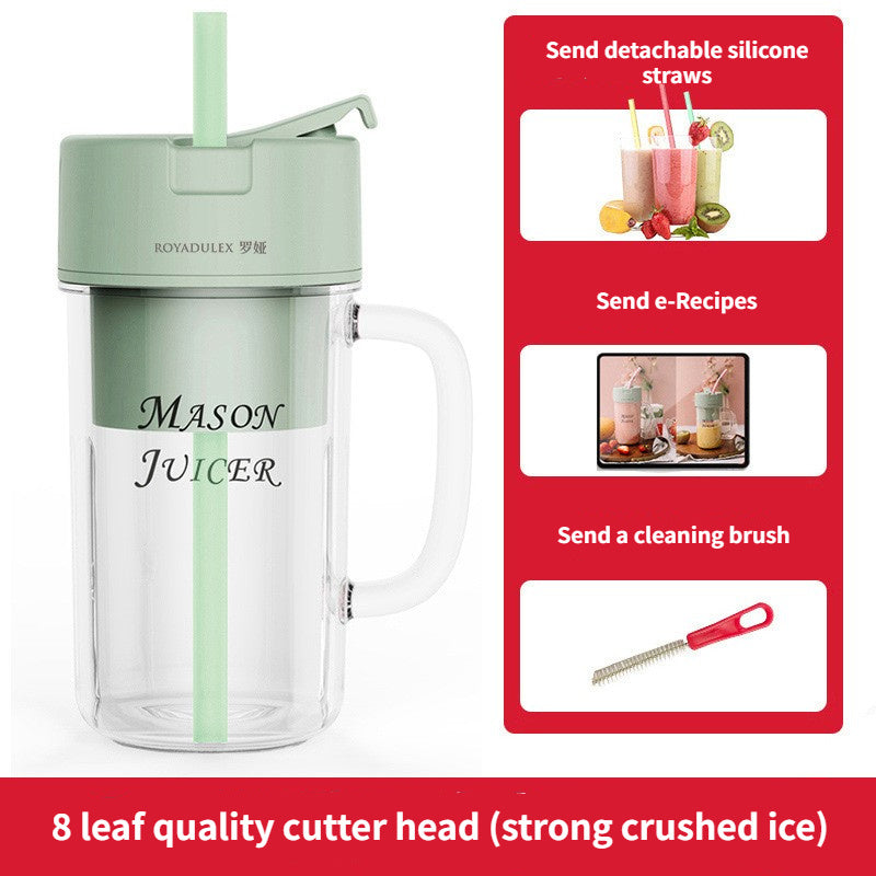 New 2-in-1 Mini Crusher Juicer,High-Quality Blender.