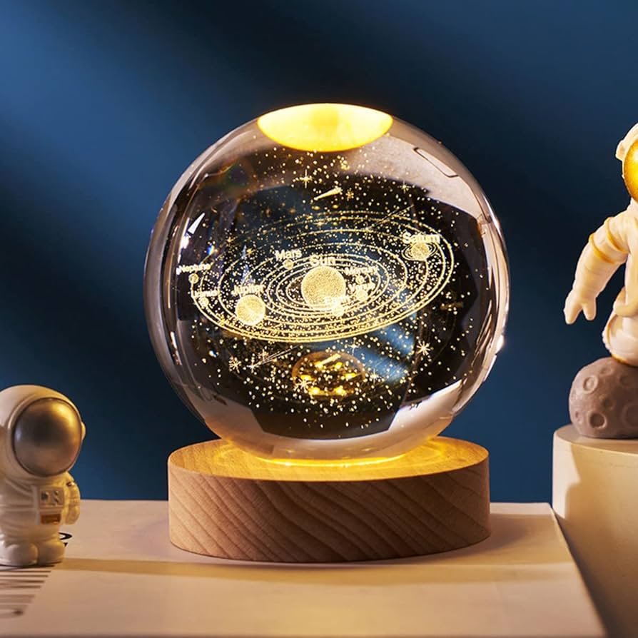 3D Hot Galaxy Planet Moon Lamp with USB LED for Home Decoration