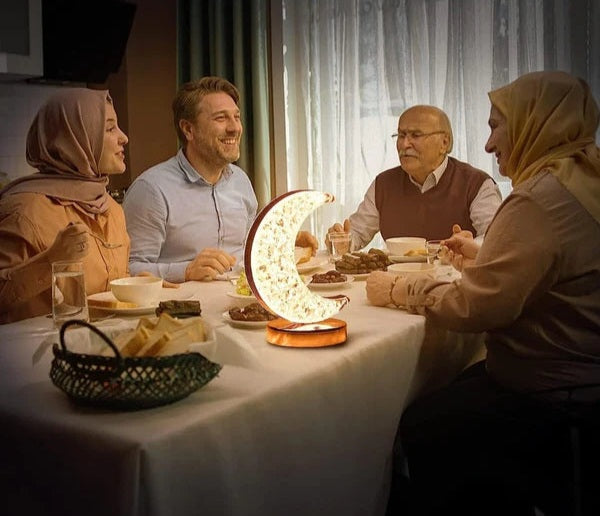 Crystal Crescent Touch Moon Lamp