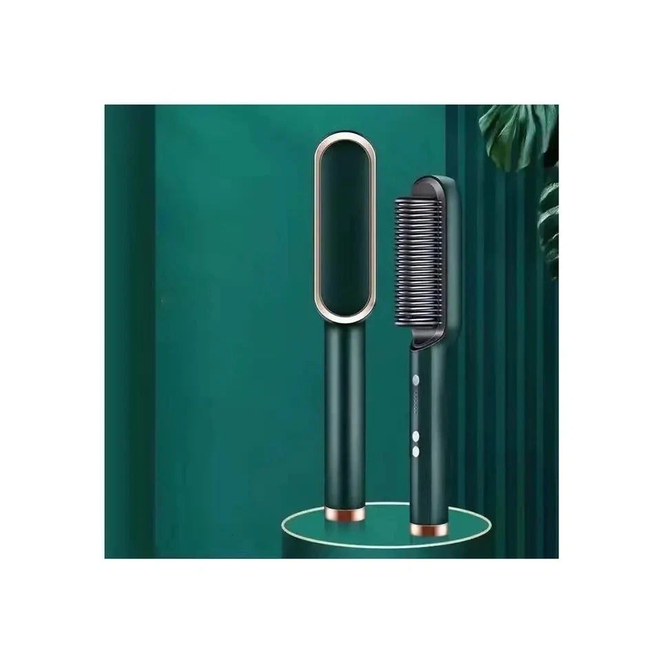 Hair Straightening Brush, Quick Heating in 20 Seconds Straightening Brush for Hair, Anti-scalding and Anti-Turning Brush