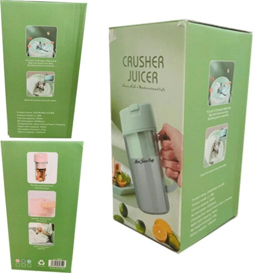 New 2-in-1 Mini Crusher Juicer,High-Quality Blender.