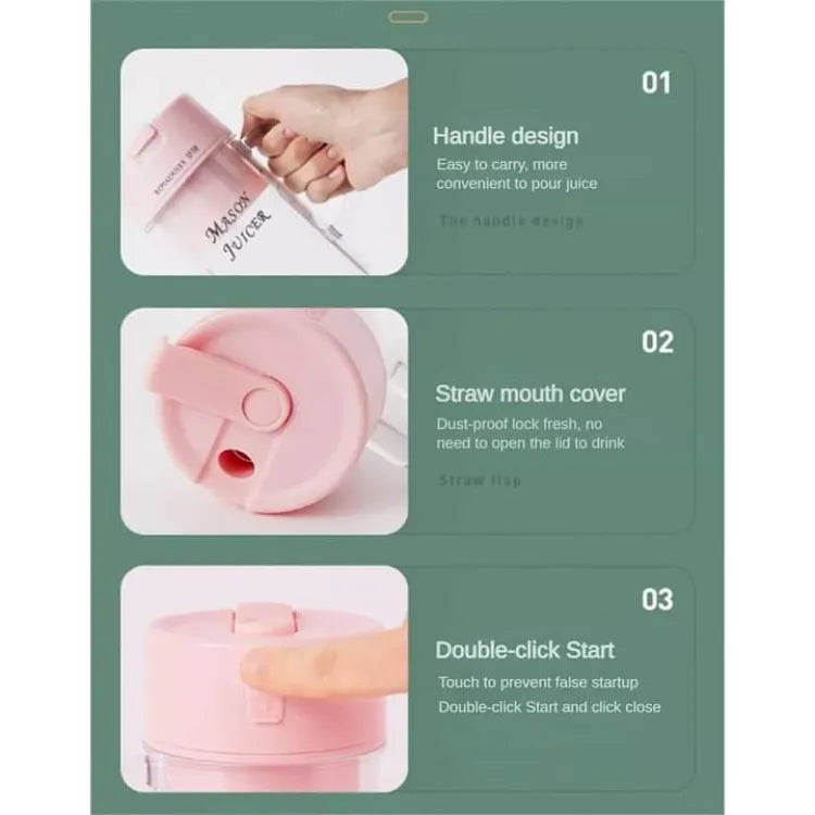 New 2-in-1 Mini Crusher Juicer,High-Quality Blender.