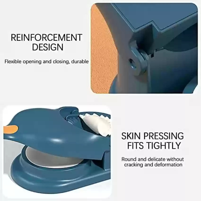 2-in-1 Dumpling Maker - Simple Kitchen Tool for Pressing Dough Press Maker and Dumpling Skin Wrapper Mould - Suitable for Both Novices and Experienced Users