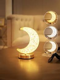 Crystal Crescent Touch Moon Lamp
