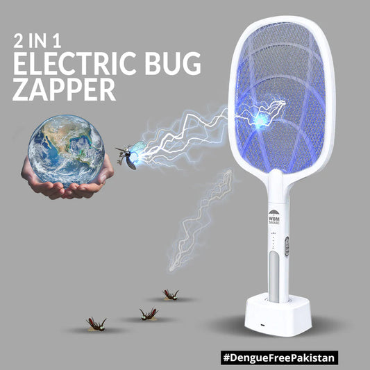 2-In-1 Dual Mode Rechargeable Mosquito Racket.
