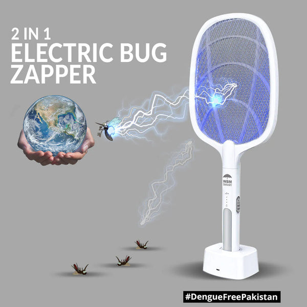 2-In-1 Dual Mode Rechargeable Mosquito Racket.