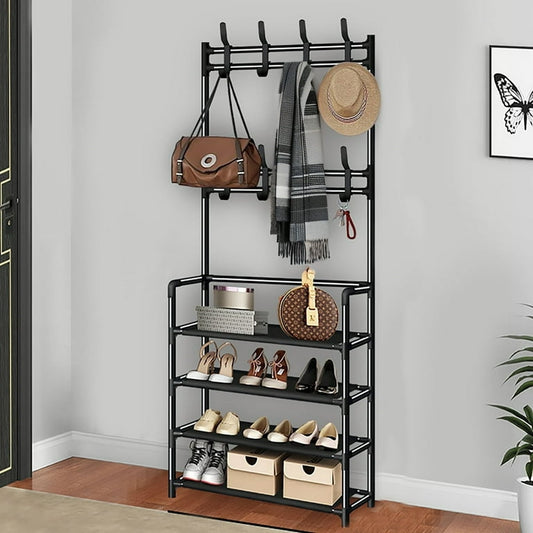 Multi-layer Shoe & Coat Rack.